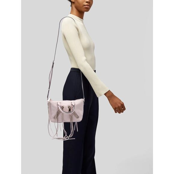 Rebecca Minkoff Mini MAC Crossbody Bag in white - Picture 1 of 7